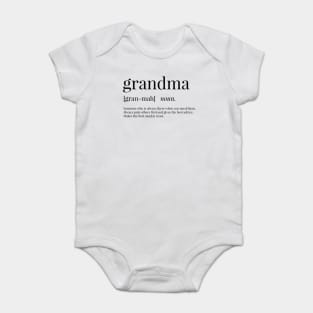 Grandma Definition Baby Bodysuit